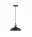 Ceiling Pendant Lamp Vintage Industrial Black Metal E27 24x24x112 cm