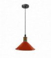 Ceiling Pendant Light Retro Loft Style Metal Shade Lamp Orange Metal