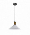 Pendant Lights Metal + PVC White Vintage Industrial Ceiling Pendant Light