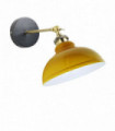 Wall Lamp Metal Yellow Vintage Wall Light Sconce Lamp 9.49 x 21.89 x 18.35 cm