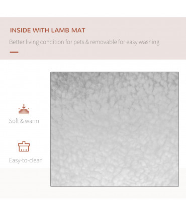 Pet Backpack Carrier Blue 60L x 41.5W x 41H cm Folding Portable Cat Puppy Cage