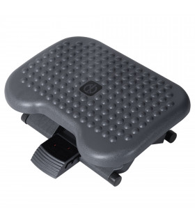 Footrest 3 Position Tilting Foot Rest Adjustable Massage Home Office Black