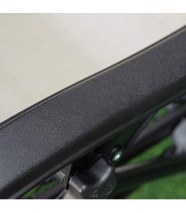 3PC Zero Gravity Chairs Sun Lounger Table Set, Beige, Steel, 110H x 65W x 90Lcm