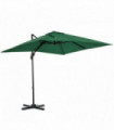 Outsunny Square Cantilever Roma Parasol 360� Rotation w/ Hand Crank, Green