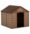 Dog House Brown 71x71.5x68 cm PP