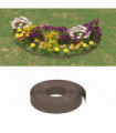Garden Edging Brown 10 m 10 cm Polyethylene