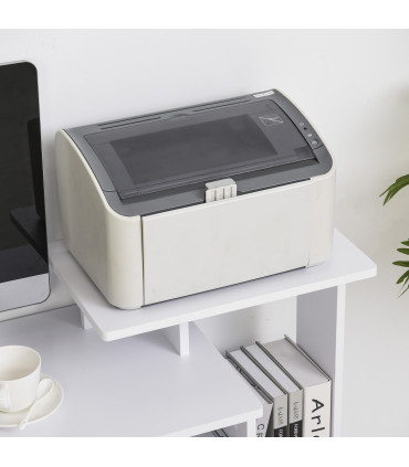 Computer Desk White Particle board 100cm x 40cm x 86.6cm Sliding Keyboard Tray