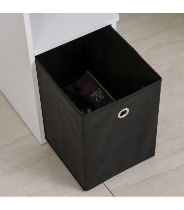 Computer Desk White Particle board 100cm x 40cm x 86.6cm Sliding Keyboard Tray