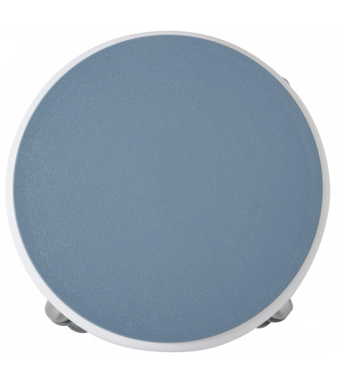 Shower Stool 360 Degree Swivel Seat Bath Adjustable Height Aluminium Blue