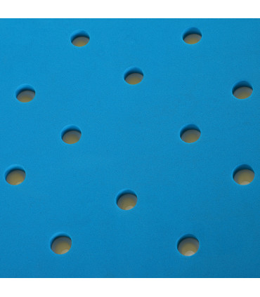 Bath Stool Aluminum Blue 39-52H x 52W x 39.5Dcm Adjustable Shower Chair Non-Slip