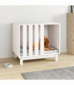 Dog House White 70x50x62 cm Solid Wood Pine