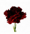 Artificial Flower Single Red Carnation 50cm Realistic Look Bare Stems Home Decor