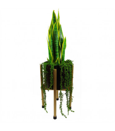 Artificial Hanging Climbing Fig Plant 58cm Green Ficus Pumila Bare Stem