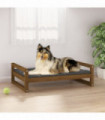 Dog Bed Honey Brown 95.5x65.5x28 cm Solid Pine Wood