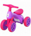 Baby Balance Bike Toddler Safe Training 4 Wheels Storage Bin Violet