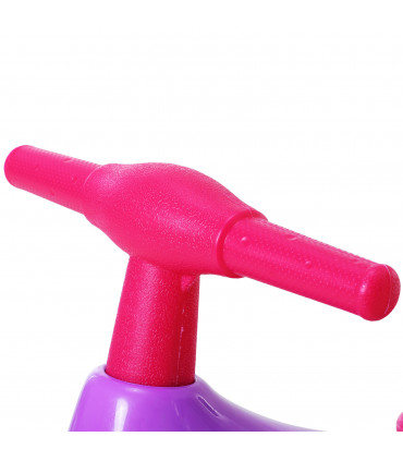 Baby Balance Bike Toddler Safe Training 4 Wheels Storage Bin Violet