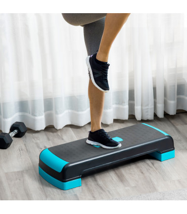 Aerobic Step Three-Level Adjustable Exercise Stepper for Home, Office HOMCOM