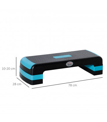 Aerobic Step Three-Level Adjustable Exercise Stepper for Home, Office HOMCOM