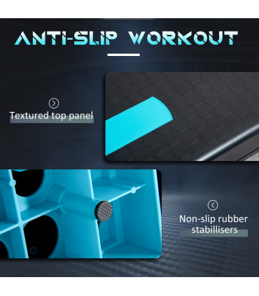 Aerobic Step Three-Level Adjustable Exercise Stepper for Home, Office HOMCOM