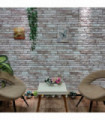 3D Wall Panels with Dark Grey Brick Design 10 pcs EPS