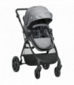 Foldable Baby Pushchair w/ Fully Reclining Backrest From Birth to 3 Years- Gey