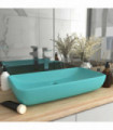 Luxury Basin Rectangular Matt Light Green 71x38 cm Ceramic