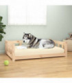 Dog Bed 105.5x75.5x28 cm Solid Wood Pine