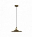 Ceiling Pendant Light Vintage Industrial Brushed Brass Cone Shape 10cm Metal