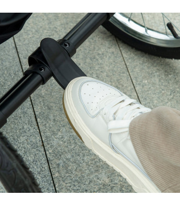 Foldable Pet Stroller Jogger w/ Canopy, Three Wheels, for Medium Dogs - Red
