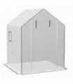 Greenhouse Cover White Polyethylene (PE) 140W x 143D x 190Hcm Outsunny Walk-in