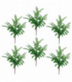 Artificial Plant Pack of 6 x 55cm Dark Green Himilayan Maidenhair Fern Bush