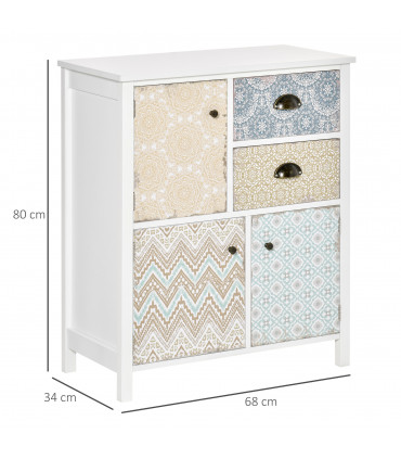 Drawer Table Sideboard Multi-purpose Storage Chest Shabby Chic