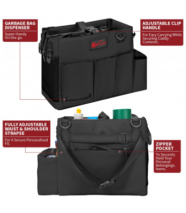 VINSANI CLEANING CADDY MEDIUM BLACK 1010266