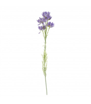 Artificial Purple Starflower Display Glass Vase 60cm Purple Glass Silk Flowers