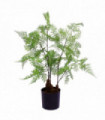 Artificial Fern Plant 60cm Green Woodland Fern Realistic Leaf Design UK