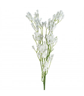 Artificial Gypsophilia Spray White 65cm Wired Shapable Stem for Arrangement