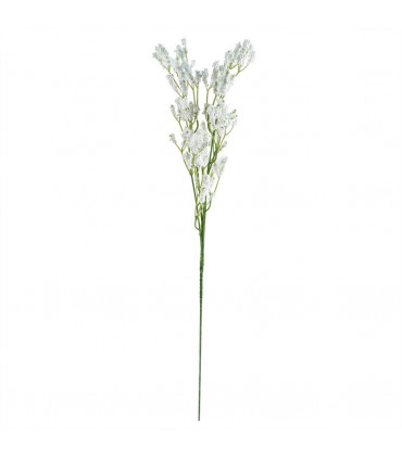 Artificial Gypsophilia Spray White 65cm Wired Shapable Stem for Arrangement