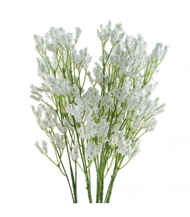 Artificial Gypsophilia Spray White 65cm Wired Shapable Stem for Arrangement