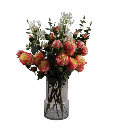 Artificial Gypsophilia Spray White 65cm Wired Shapable Stem for Arrangement