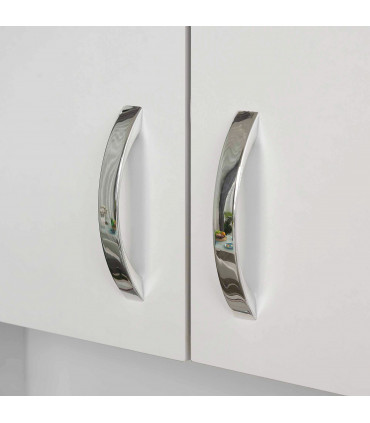 Kitchen Storage Cabinet Wooden Cupboard Organizer Home Furniture, White