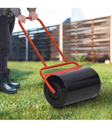 Combination Push/Tow Lawn Roller Filled w/ 38L Sand or Water Garden Outsunny