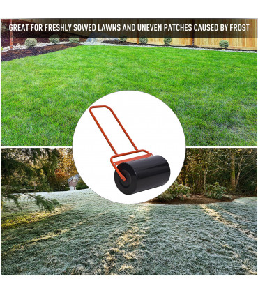Combination Push/Tow Lawn Roller Filled w/ 38L Sand or Water Garden Outsunny