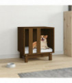 Dog House Honey Brown 50x40x52 cm Solid Wood Pine