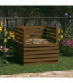 Composter Honey Brown 80x80x78 cm Solid Wood Pine