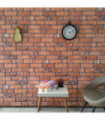 3D Wall Panels with Terracotta Brick Design 10 pcs EPS