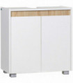 Bathroom Sink Cabinet, Floor Standing Under Sink Cabinet Double Doors White