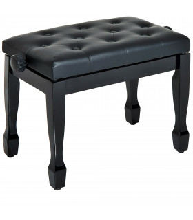 Classic Digital Keyboard Piano Bench Padded Seat Stool Solid Wooden