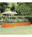 vidaXL Garden Raised Bed Rusty 400x80x45 cm Corten Steel