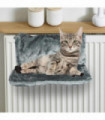 Cat Radiator Bed 45x31x24cm 2339 GREY With Paw Print