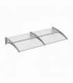 Door Canopy Awning Outdoor Window Rain Shelter Cover Clear